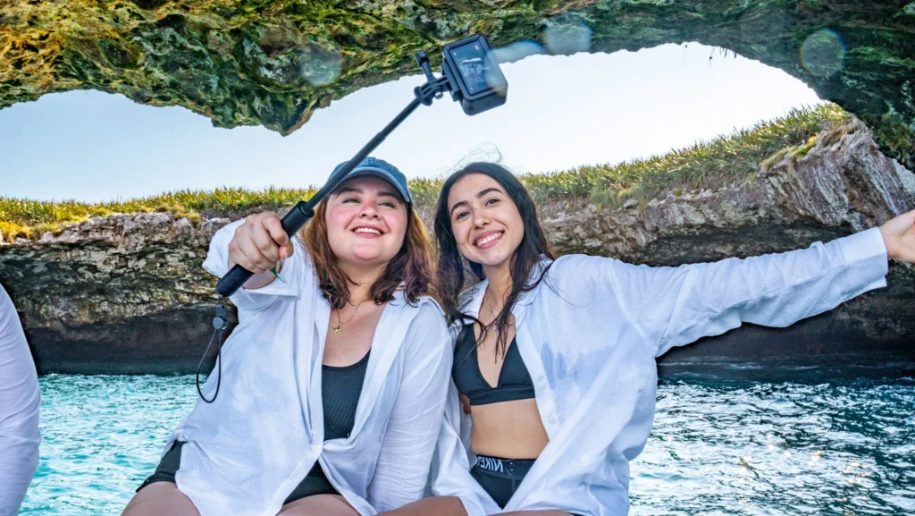 Guests relaxing and having fun on KOA Experience trip with Surf Mexico.